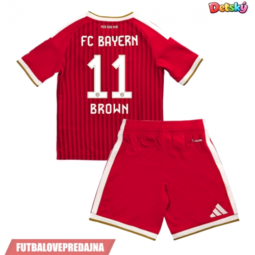 Lacne Dětský Futbalové dres Bayern Munich Nathaniel Brown #11 2026-27 Krátky Rukáv - Domáci (+ trenírky)